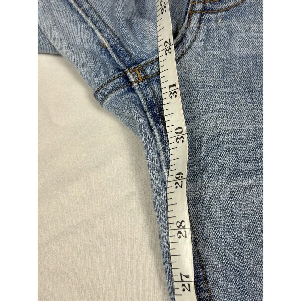 J.Crew The Sutton Jeans Mens 31x32 Light Wash Straight Stretch Denim Blue